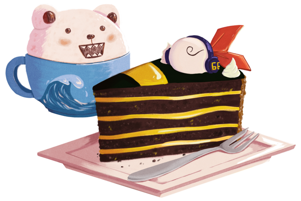 FastfoodZine - Stealth Black cake set FastfoodZine - Stealth Black cake set