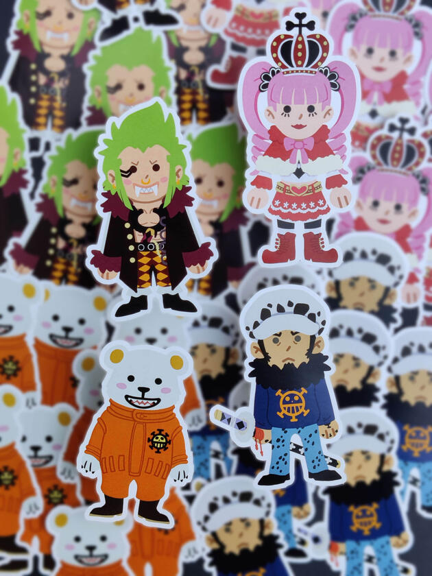 One Piece stickers One Piece stickers